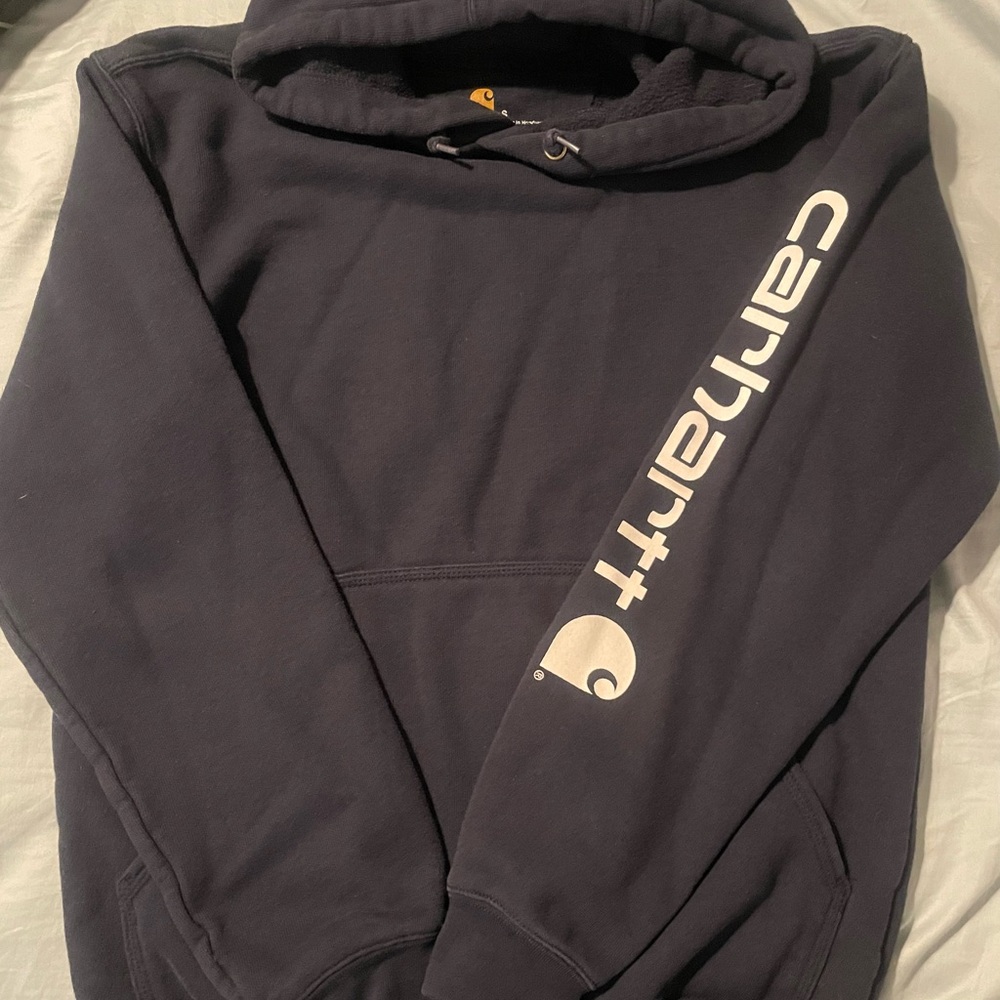 Carhartt Navy Hoodie with Logo